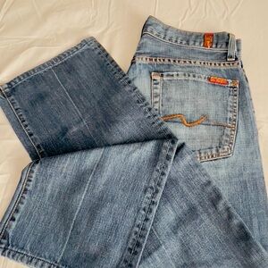 7 For All Mankind Light Blue Boot Cut Jeans